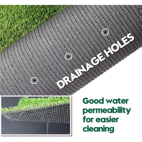 Artificial Grass Turf 4FTX6FT,1,38inch 4 Tone Realistic Synthetic Thick Grass - Picture 4 of 6